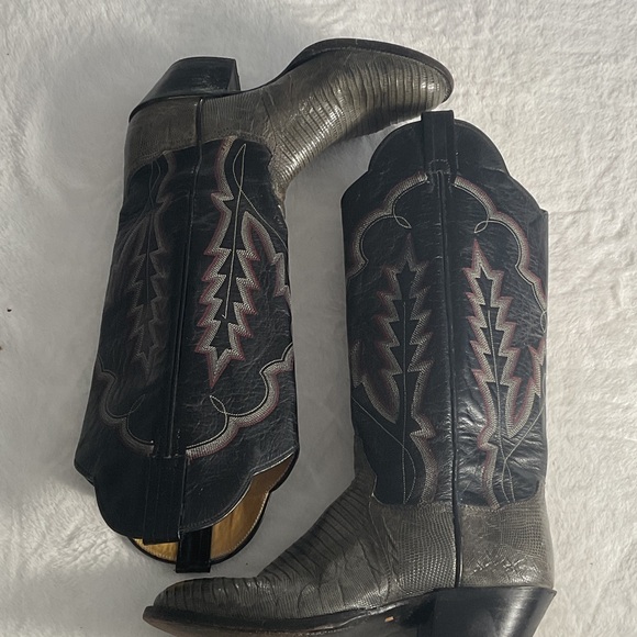 Panhandle Slim Shoes - Vintage panhandle slim cowgirl western lizard boots